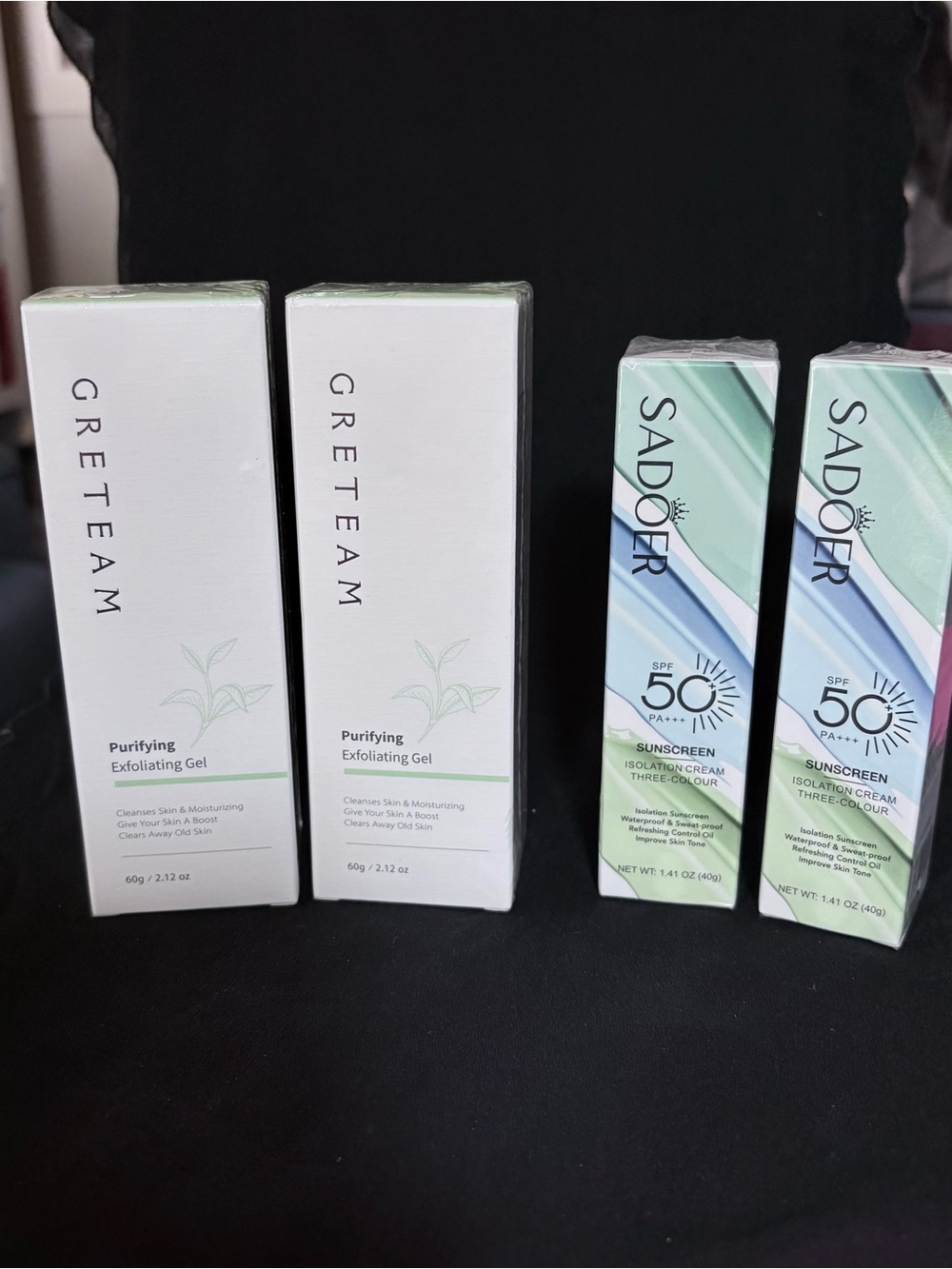 Exfoliating Gel and Sunscreen (2 of each)